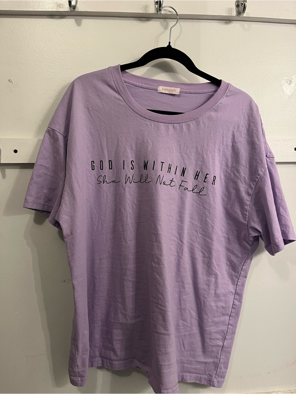 Lavender Graphic Tee - God Is Within Her